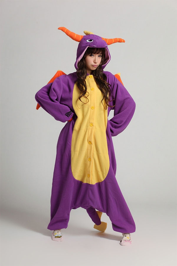 Violet Royal dragon Kigurumi onesies