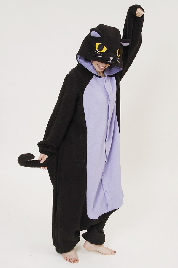 Midnight Cat Spooky Black Cat Kigurumi Onesies