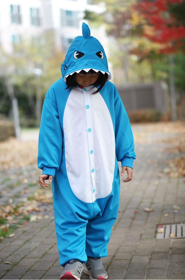 Cotton Kids Shark Animal Onesies Kigurumi Pajamas